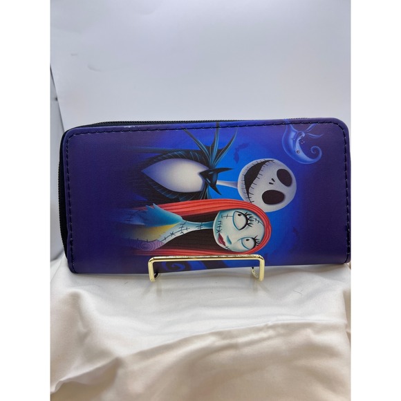 Nightmare Before Christmas Jack & Sally Wallet Zip Around - No Brand - Picture 1 of 7